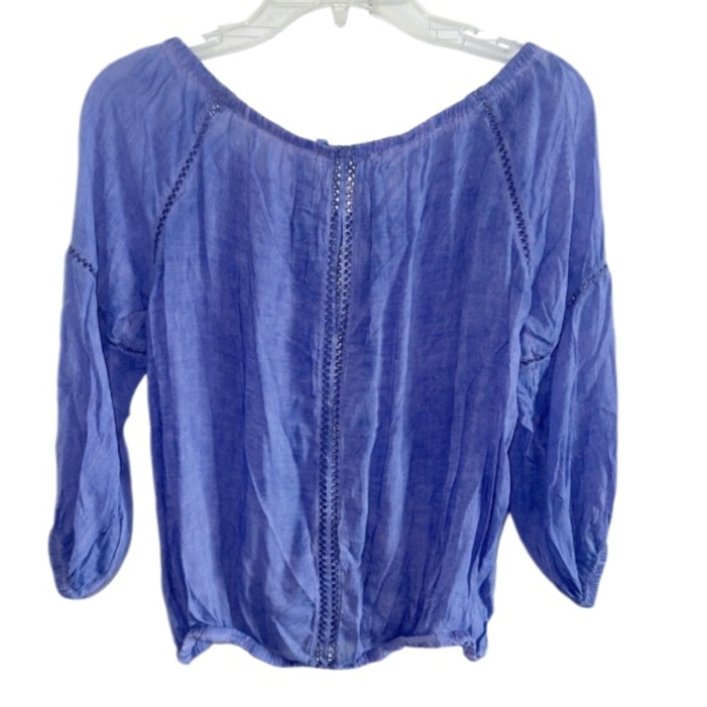 NWT Young Fabulous & Broke YFB Villa Top Purple Lavender Small Off Shoulder L/S - Picture 3 of 9